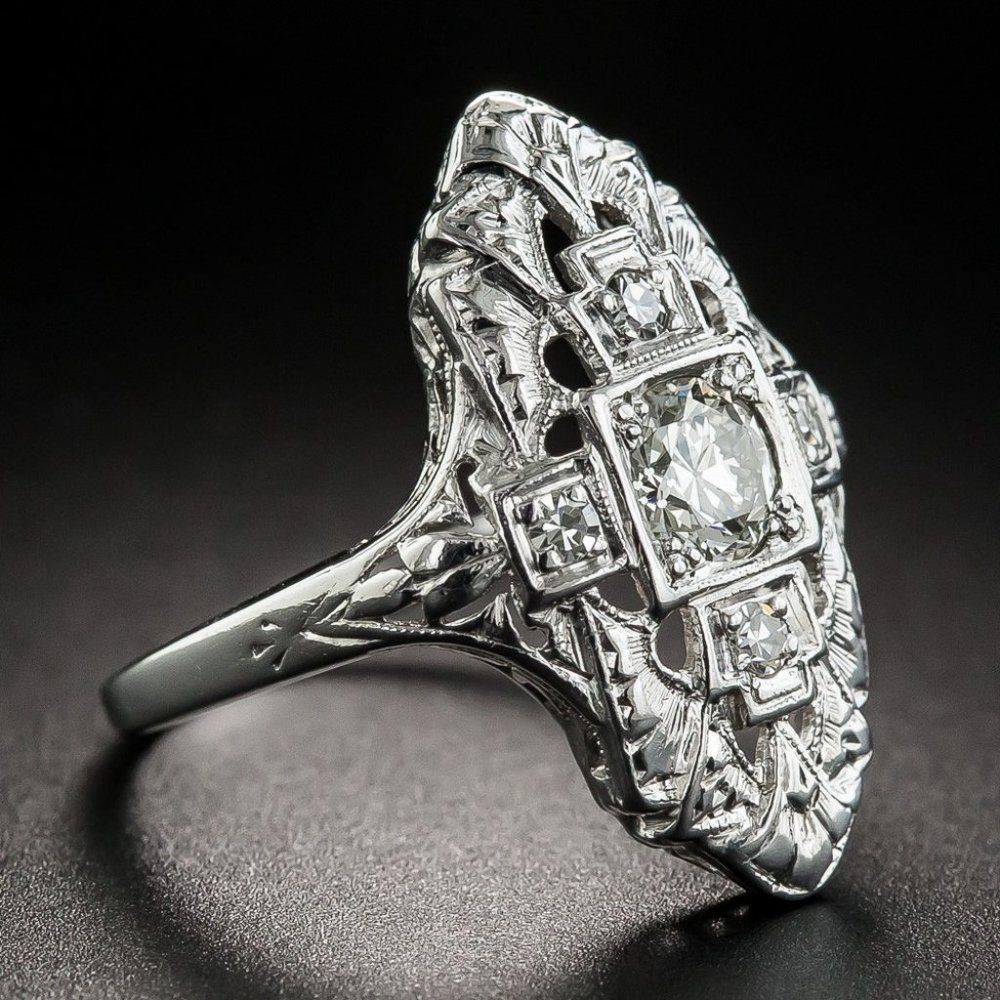 ✨ Beautiful 925 Silver Plated CZ Diamond Ring for Women, MARR9264